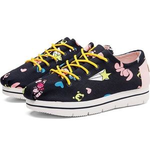 Funky Platform Fashion Sneakers, Low-top Canvas Shoes, Non-Slip Walking …